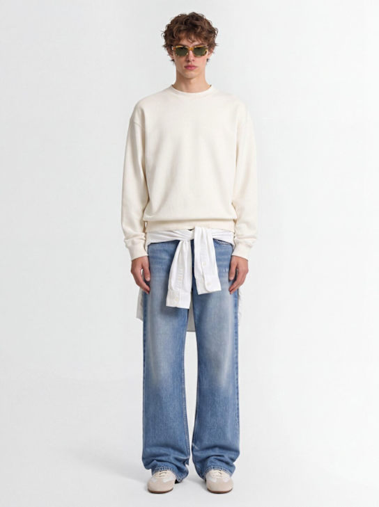 The Core: Crewneck sweatshirt - 奶油色 - men_1 | Luisa Via Roma