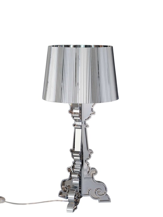 Kartell: Bourgie metallic table lamp - Silver - ecraft_0 | Luisa Via Roma