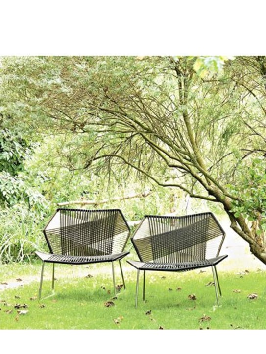 Moroso: Tropicalia armchair - Black/Grey - ecraft_1 | Luisa Via Roma