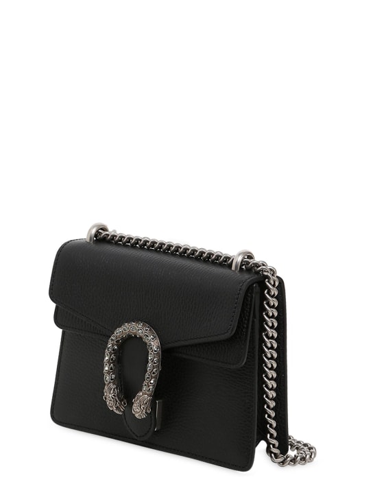 Gucci: Sac porté épaule mini en cuir Dionysus - Noir - women_1 | Luisa Via Roma