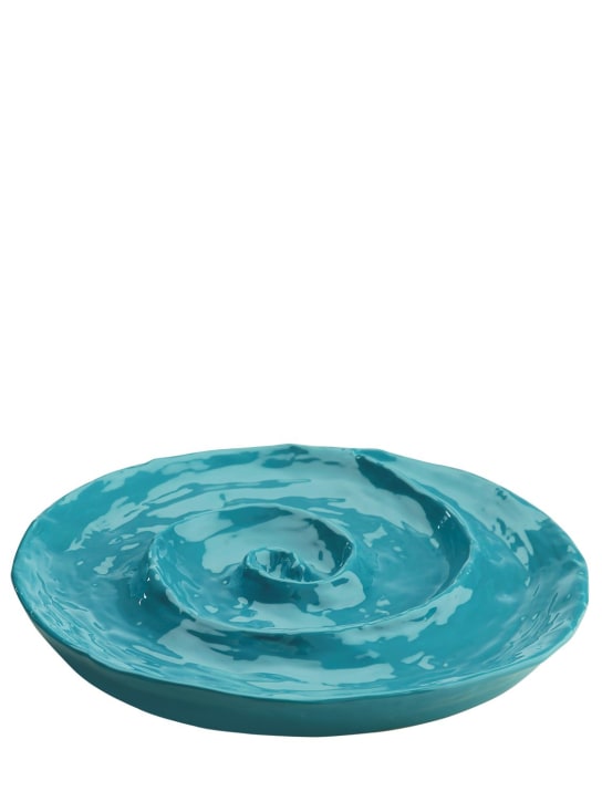 Marioni: Colbula ceramic tray - Blue - ecraft_1 | Luisa Via Roma