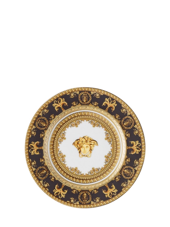 Versace: I Love Baroque porcelain bread plate - Gold/Multi - ecraft_0 | Luisa Via Roma