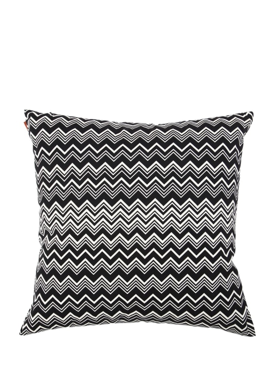 Missoni Home: Tobago printed cotton accent cushion - Black/White - ecraft_0 | Luisa Via Roma