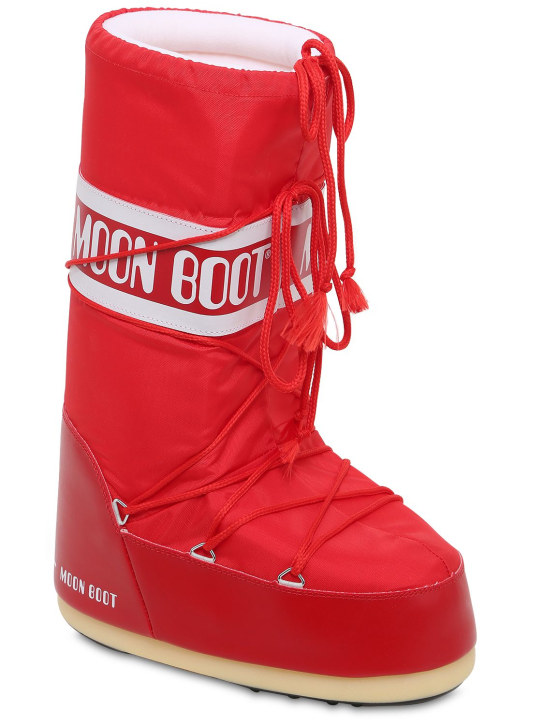 Moon Boot: Logo waterproof nylon Moon Boots - men_1 | Luisa Via Roma