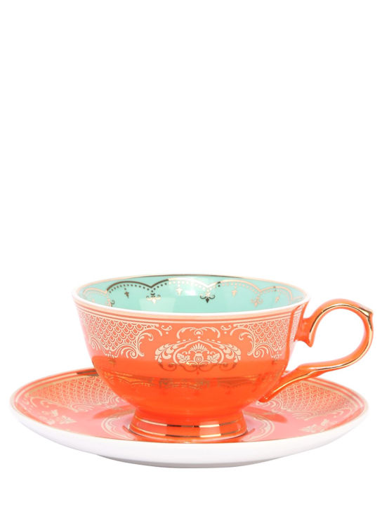 Polspotten: Set of 4 Grandpa tea cups & saucers - Multicolor - ecraft_1 | Luisa Via Roma