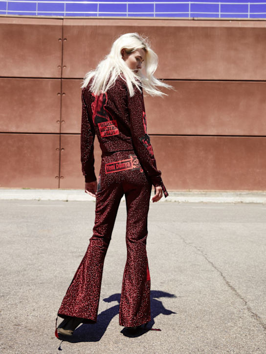 Dilara Findikoglu: LVR EXCLUSIVE ルレックストラックパンツ - レッド - women_1 | Luisa Via Roma