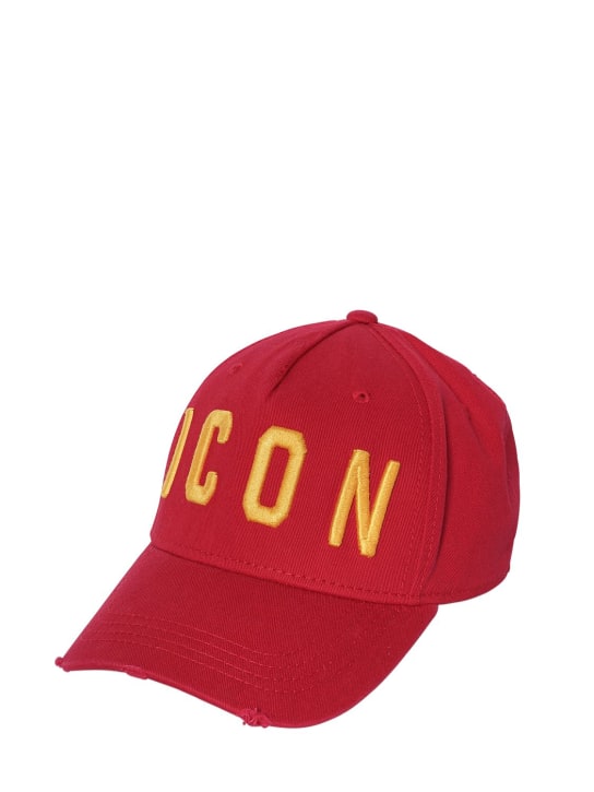 Dsquared2: Icon cotton canvas baseball hat - men_1 | Luisa Via Roma