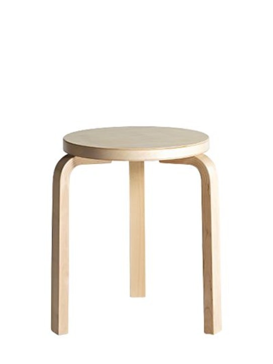 ARTEK: 60 wood stool - Beige - ecraft_0 | Luisa Via Roma