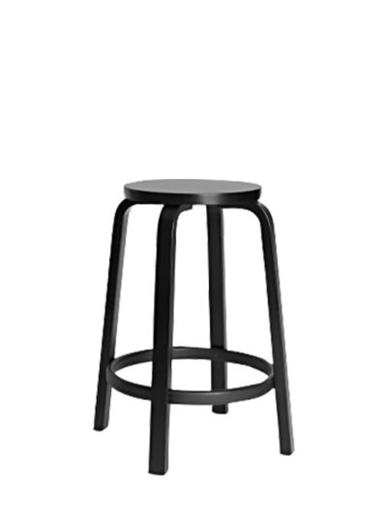 ARTEK: 64 Bar stool - Black - ecraft_0 | Luisa Via Roma