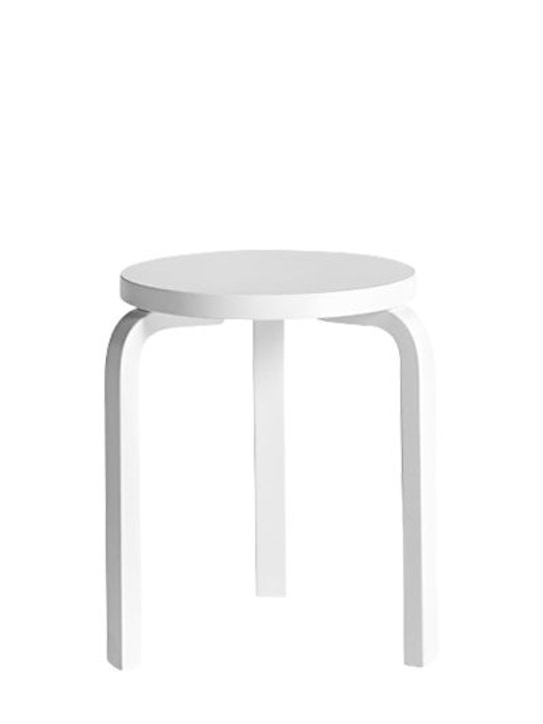 ARTEK: 60 stool - White - ecraft_0 | Luisa Via Roma