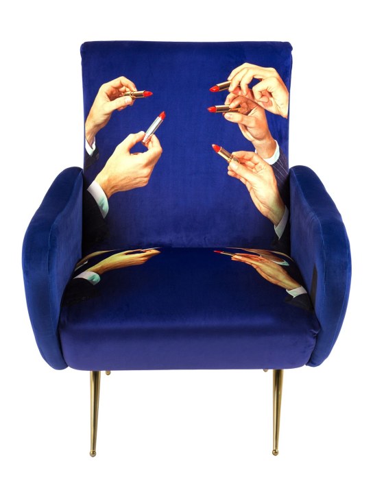 Seletti: Lipstick printed armchair - Multicolor - ecraft_1 | Luisa Via Roma