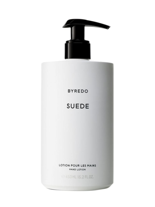Byredo: Lotion mains Suede 450 ml - Transparent - beauty-men_0 | Luisa Via Roma