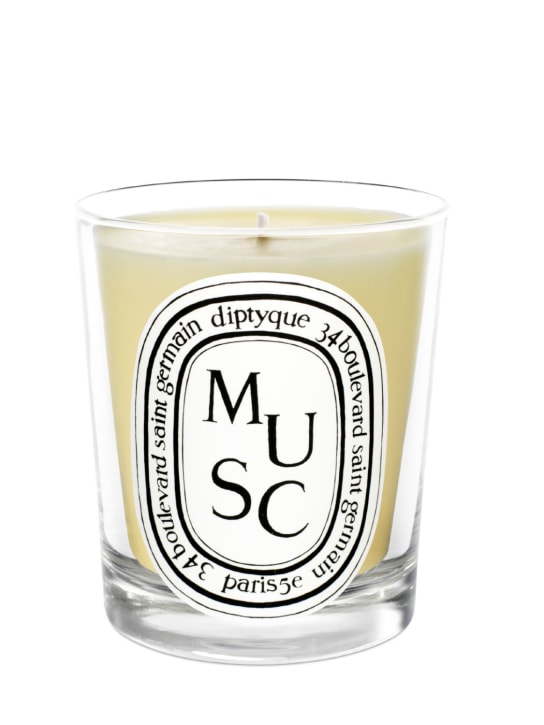 Diptyque: 190gr Musc scented candle - Transparent - beauty-women_0 | Luisa Via Roma