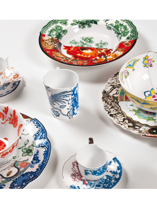 Seletti: Hybrid Cecilia bone china soup bowl - Multicolor - ecraft_1 | Luisa Via Roma