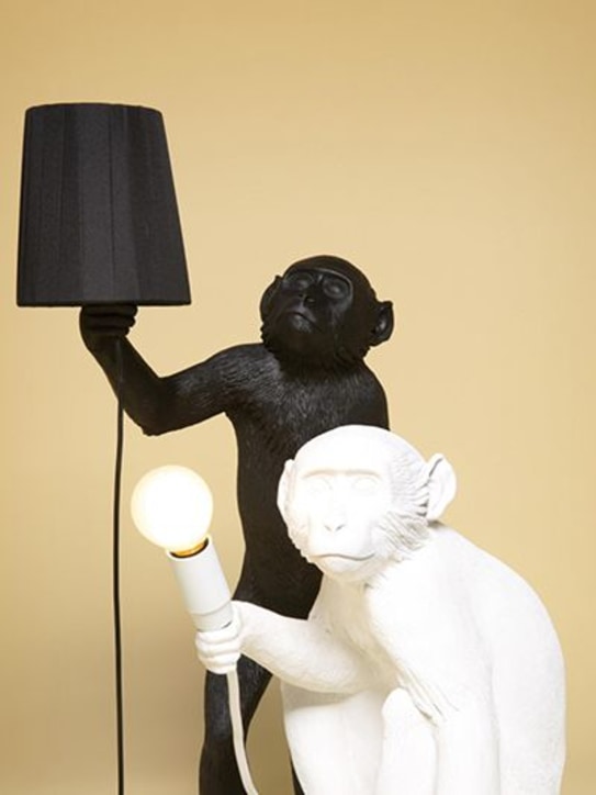 Seletti: Lámpara de mesa Monkey - Blanco - ecraft_1 | Luisa Via Roma