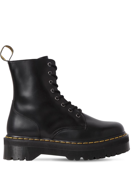 Dr.Martens: 40mm Jadon polished leather boots - Black - women_0 | Luisa Via Roma