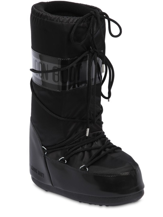 Moon Boot: Stivali da neve Glance in nylon impermeabile - men_1 | Luisa Via Roma