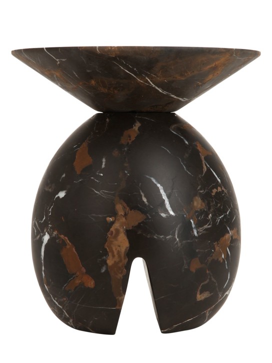 Bloc Studios: Vase en marbre Iris - Noir/Blanc - ecraft_0 | Luisa Via Roma