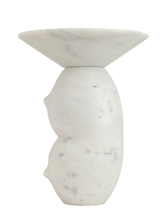 Bloc Studios: Vase en marbre Clelia - Blanc - ecraft_0 | Luisa Via Roma