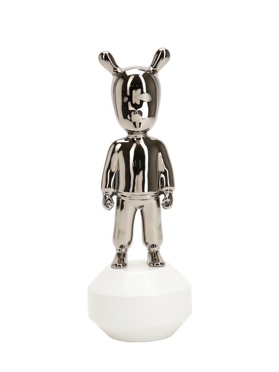 Lladrò: Petite figurine The Silver Guest - Argent - ecraft_0 | Luisa Via Roma