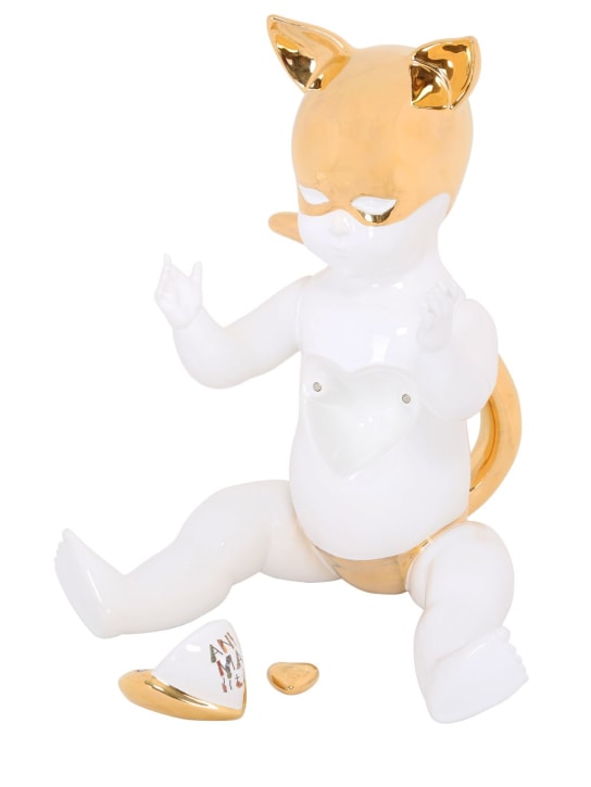 Bosa: Oh Baby it is a Wild World figurine - White/Gold - ecraft_4 | Luisa Via Roma