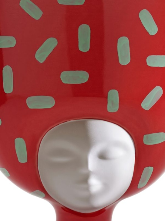 Bosa: Sister Louise vase with lid - Red - ecraft_1 | Luisa Via Roma