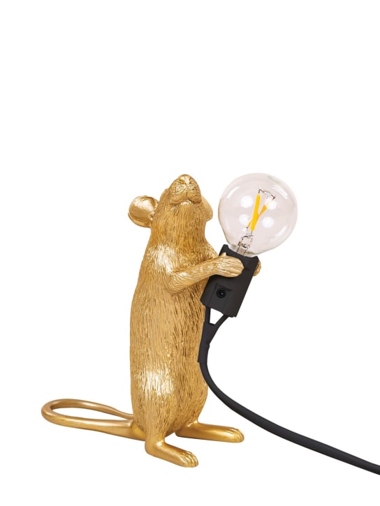 Seletti: Lámpara de mesa Step Mouse - Oro - ecraft_0 | Luisa Via Roma