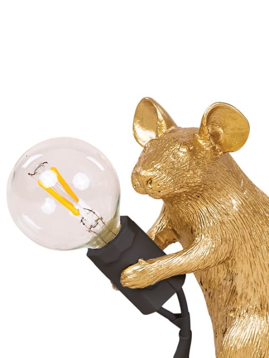 Seletti: Lámpara de mesa Mac Mouse - Oro - ecraft_1 | Luisa Via Roma