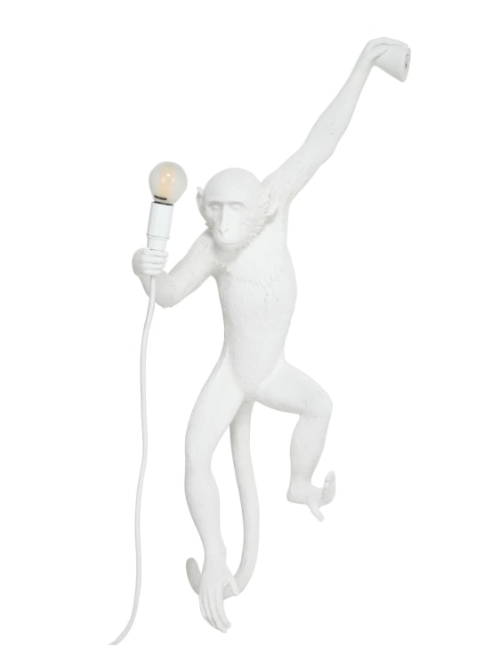 Seletti: Monkey hanging wall lamp - White - ecraft_0 | Luisa Via Roma