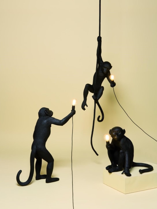 Seletti: Lámpara Sitting Monkey - Negro - ecraft_1 | Luisa Via Roma