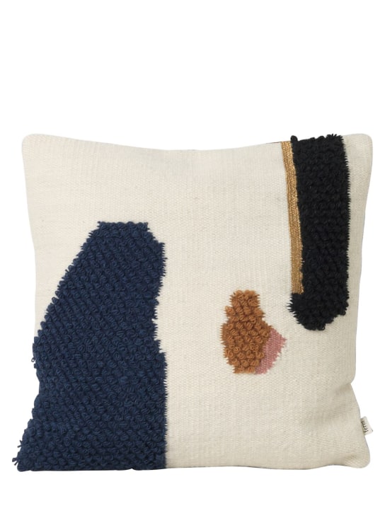 Ferm Living: Mount wool & cotton cushion - Multicolore - ecraft_0 | Luisa Via Roma