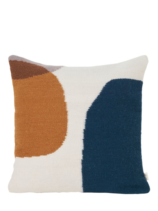 Ferm Living: Kelim wool & cotton cushion - Renkli - ecraft_0 | Luisa Via Roma
