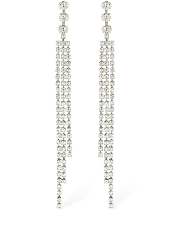 Isabel Marant: Melting crystal drop earrings - Kristal - women_0 | Luisa Via Roma