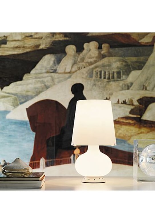 Fontanaarte: Small Fontana table lamp - White - ecraft_1 | Luisa Via Roma