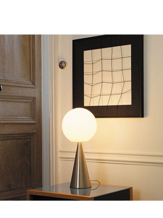 Fontanaarte: Lampe de table Bilia - Argent/Blanc - ecraft_1 | Luisa Via Roma