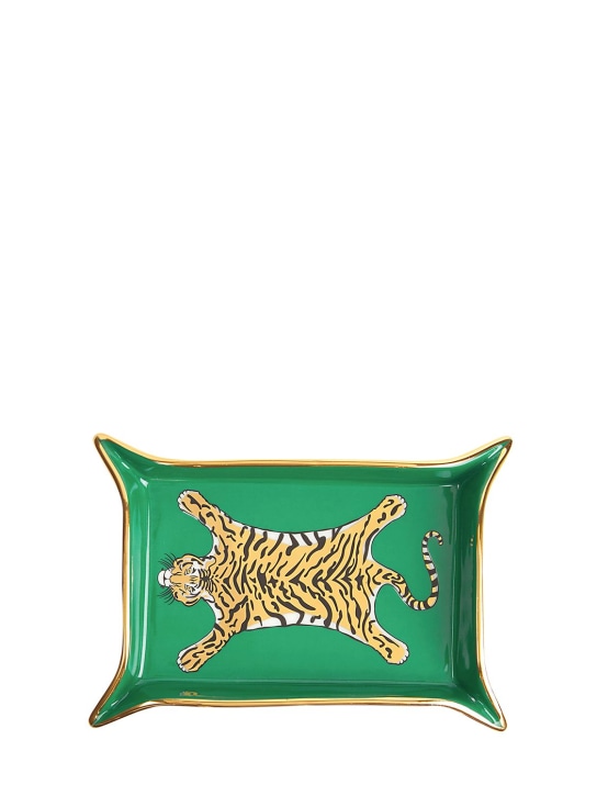 Jonathan Adler: Tiger porcelain valet tray - Yeşil - ecraft_0 | Luisa Via Roma