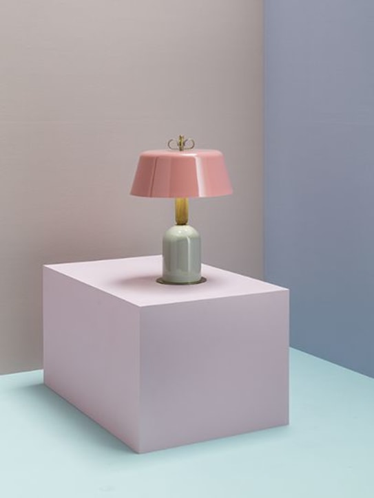 Torremato: Bon Ton table lamp - Pink/White - ecraft_1 | Luisa Via Roma
