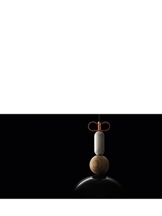 Il Fanale: Bon Ton suspension lamp - Black - ecraft_3 | Luisa Via Roma