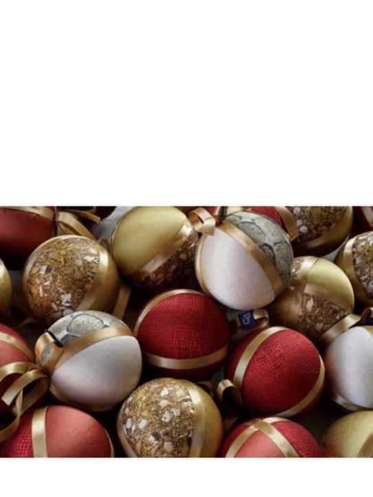 Rubelli: TERRAZZO SMALL CHRISTMAS BALL ORNAMENT - Gold/Multi - ecraft_1 | Luisa Via Roma