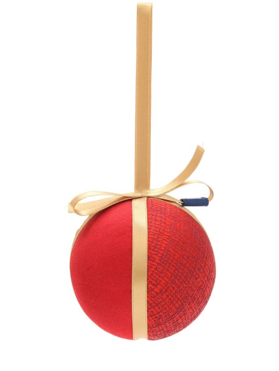 Rubelli: VANITY SMALL CHRISTMAS BALL ORNAMENT - Red/Orange - ecraft_0 | Luisa Via Roma