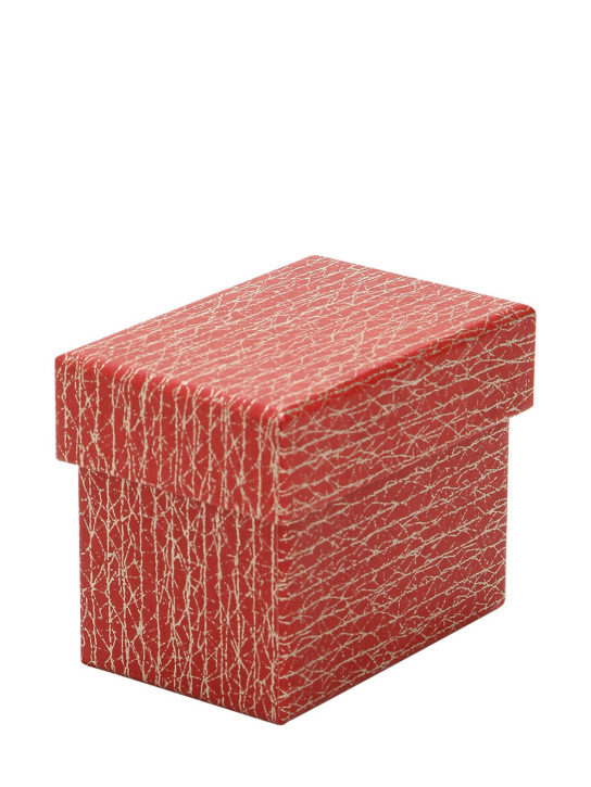 Rubelli: SMALL CRAQUELE LACCA BOX - Red/Beige - ecraft_3 | Luisa Via Roma