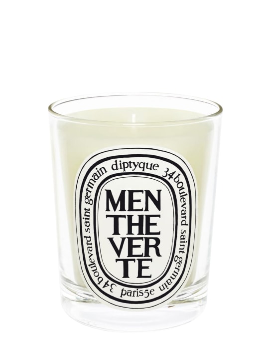 Diptyque: 190g Menthe Verte scented candle - Transparent - beauty-men_0 | Luisa Via Roma