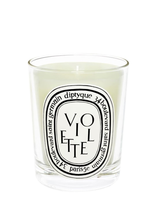 Diptyque: 190g Violette scented candle - Transparent - beauty-women_0 | Luisa Via Roma