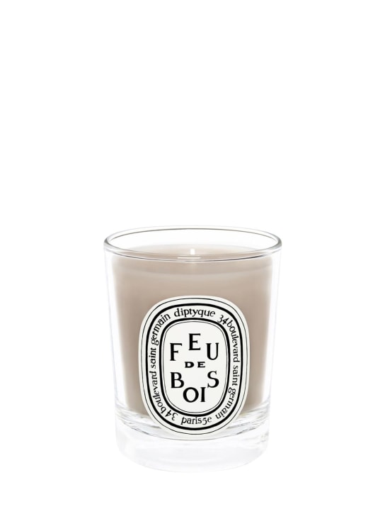 Diptyque: 70g Feu de Bois scented candle - Transparent - beauty-men_0 | Luisa Via Roma