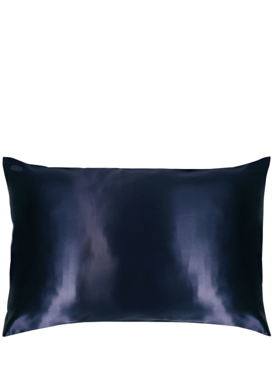Slip: Queen/standard silk pillowcase - Navy - beauty-men_0 | Luisa Via Roma