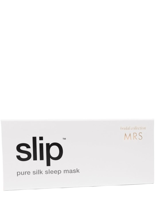 Slip: Masque de sommeil en soie Mrs. - Blanc - beauty-women_1 | Luisa Via Roma