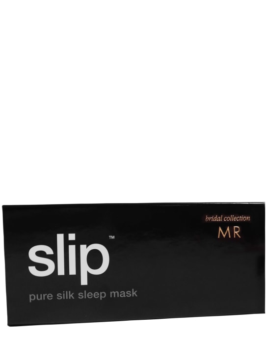Slip: Masque de sommeil en soie Mr. - Noir - beauty-men_1 | Luisa Via Roma
