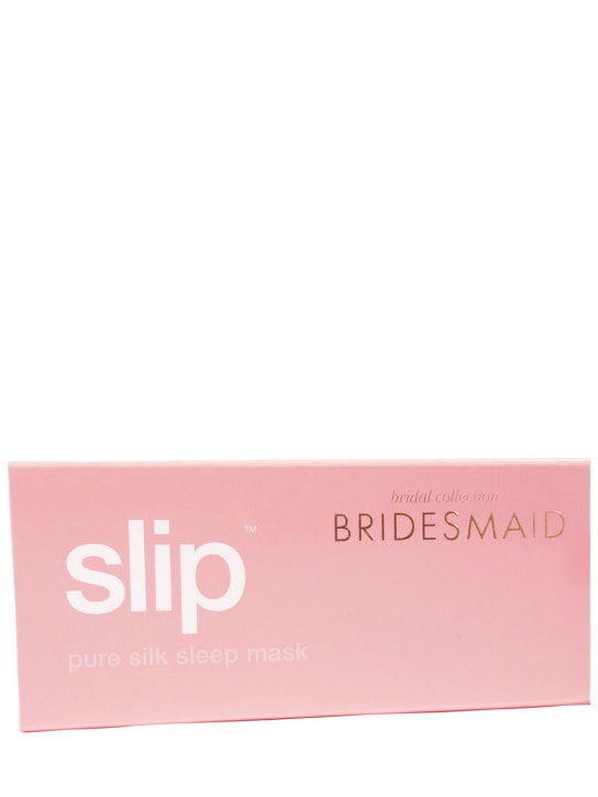 Slip: Masque de sommeil en soie Bridesmaid - Rose - beauty-women_1 | Luisa Via Roma