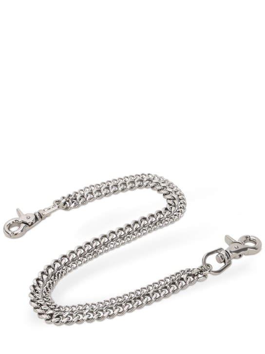 Other: Dual wallet pocket chain - Silver - men_0 | Luisa Via Roma