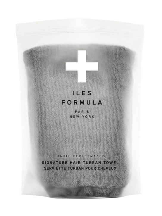 Iles Formula: Signature hair turban towel - Grau - beauty-women_0 | Luisa Via Roma